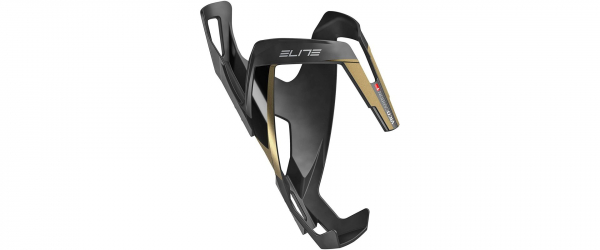 Флягодержатель велосипедный  Elite Vico Carbon, чёрный матовый/ золото, 0156156