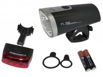 Фары Sigma в компл. FL 710 + CUBERIDER II, черные