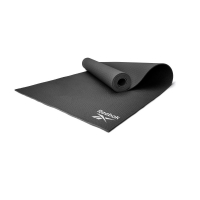 Тренировочный коврик (мат) для йоги Reebok черный 4 мм