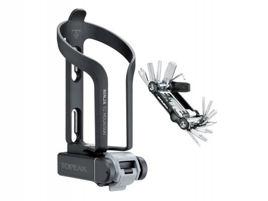 Флягодержатель  TOPEAK TOPEAK Ninja TC Mountain integrated cage & tool box & Mini 20 Pro tool