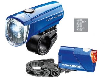 Фонари TRELOCK   LS 350 I-GO® SPORT / LS 710 REEGO KOMBISET синий