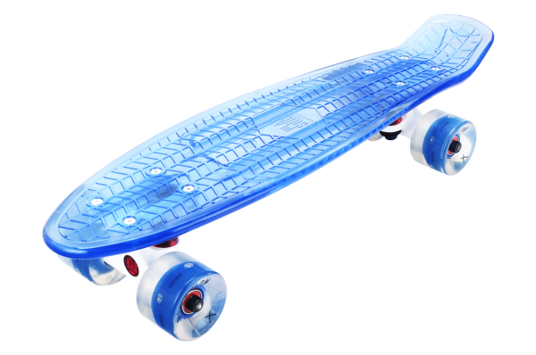 Скейтборд  PLAYSHION со светящимися колесами и декой