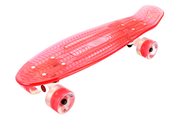Скейтборд  PLAYSHION со светящимися колесами и декой