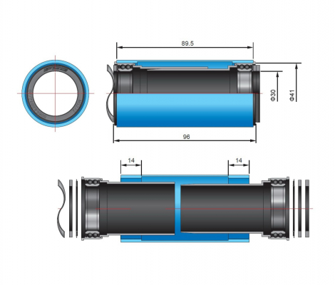 Каретка FSA BB392EVO to PF92 41mm
