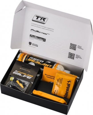 Бескамерный комплект для адаптации камерных покрышек CONTINENTAL Tubeless Ready Set 25мм.