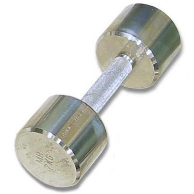 Гантель хромированная для фитнеса Barbell 8 кг MB-FitM-8