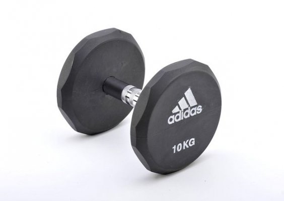Гантель обрезиненная Adidas 10 кг ADWT-10322