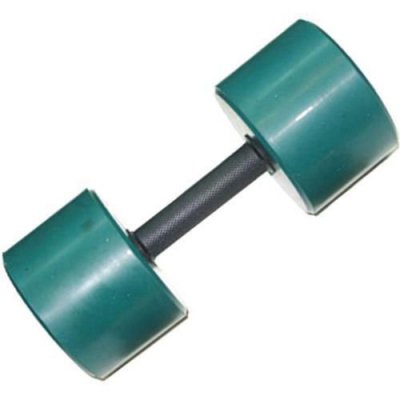 Гантель обрезиненная с обрезиненной ручкой Barbell 10 кг, цветная MB-FitC-10
