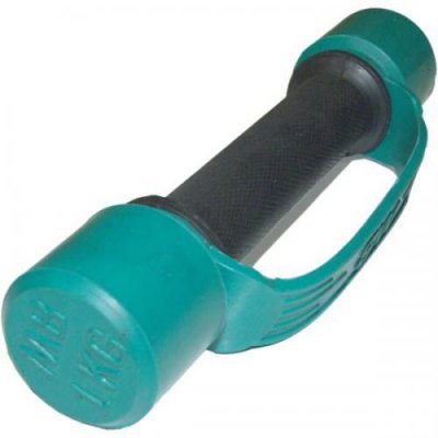 Гантель обрезиненная с обрезиненной ручкой Barbell 1кг, цветная MB-FitC-1