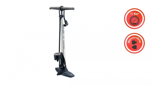 Велосипедный насос напольный GIYO GF-31, металлический, 160 PSI