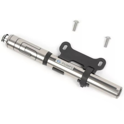 Велосипедный насос GIYO металлический, со встроенным шлангом, 120 PSI (8атм) presta/schrader