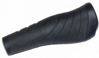 Грипсы VELO VLG-649AD2(S), анатомические, 135 мм, Kraton/гель, цвет: чёрно-серые, с заглушками, внешний диаметр 51мм, в торг.уп.