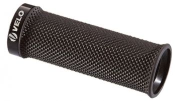 Грипсы VELO VLG-884-3AD2-L1-G2, 22,4х92 мм, пластик/гель, поверхность "Diamond", с 1 ал.грипстопом G2 Lock, с заглушками VLP-69-1, торг.уп