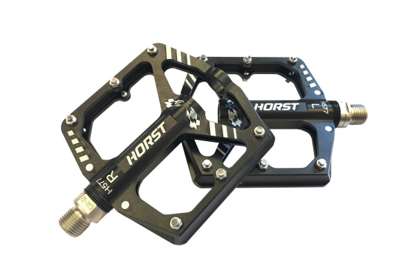 Педали Horst H577 широкие, ось Cr-Mo с 1-м герм. промподш.+1DU