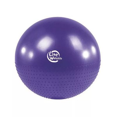 Мяч гимнастический + массажный Lite weights BB010-30 (75см, с насосом, фиолетовый)