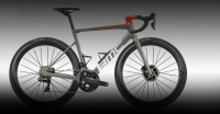 Велосипед BMC Teammachine SLR 01 THREE Ultegra Di2 Disc Miсhe SWR 50 Серый/белый/красный (2023)