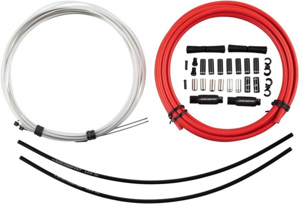 Набор рубашек и тросиков переключения JAGWIRE Elite Sealed Shift Kit 2X Red