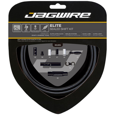 Набор рубашек и тросиков переключения JAGWIRE Elite Sealed Shift Kit 2X Stealth Black
