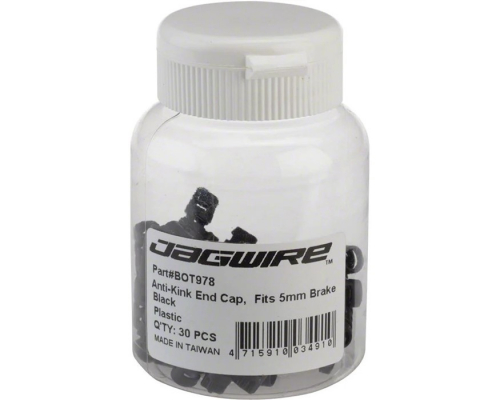 Наконечник рубашки JAGWIRE End Cap Anti-Kink 5 мм Plastic Black (30)