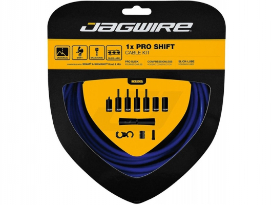 Набор рубашек и тросиков переключения JAGWIRE Pro Shift Kit 1X Sid Blue