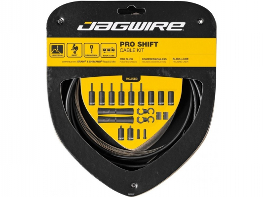 Набор рубашек и тросиков переключения JAGWIRE Pro Shift Kit 2X Stealth Black