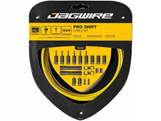 Набор рубашек и тросиков переключения JAGWIRE Pro Shift Kit 2X Yellow