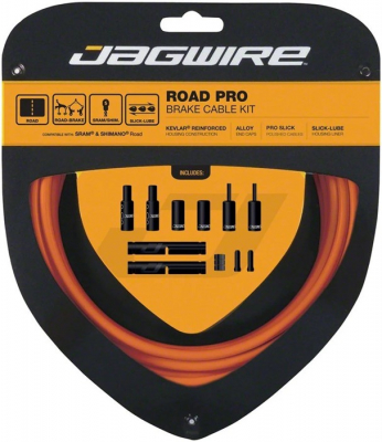 Набор рубашек и тросиков тормоза JAGWIRE Road Pro Brake Kit Orange