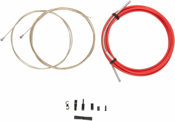 Набор рубашек и тросиков тормоза JAGWIRE Road Pro Brake Kit Red