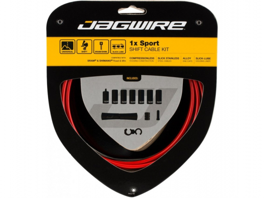 Набор рубашек и тросиков переключения JAGWIRE Sport Shift Kit 1X Red