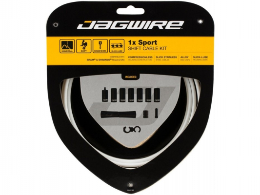 Набор рубашек и тросиков переключения JAGWIRE Sport Shift Kit 1X White