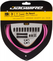 Набор рубашек и тросиков переключения  JAGWIRE Sport Shift Kit 2X Pink