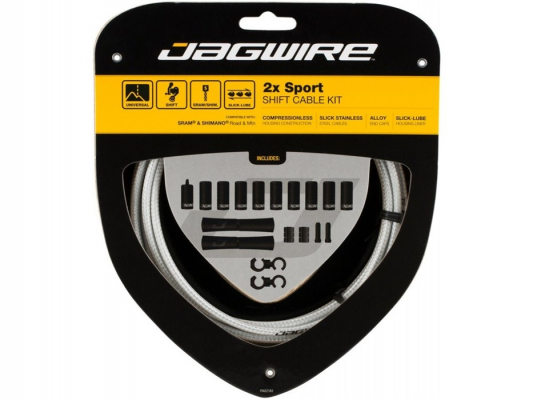 Набор рубашек и тросиков переключения JAGWIRE Sport Shift Kit 2X Sterling Silver