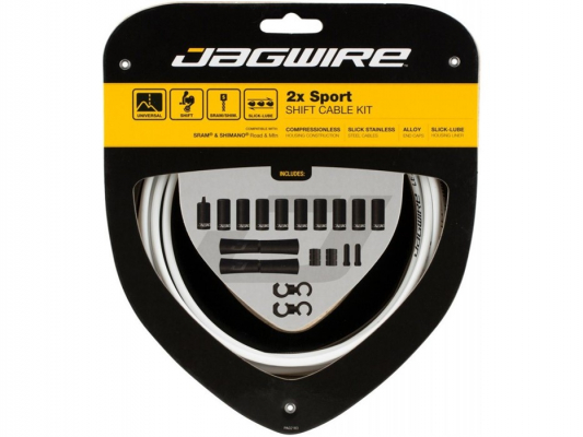 Набор рубашек и тросиков переключения JAGWIRE Sport Shift Kit 2X White