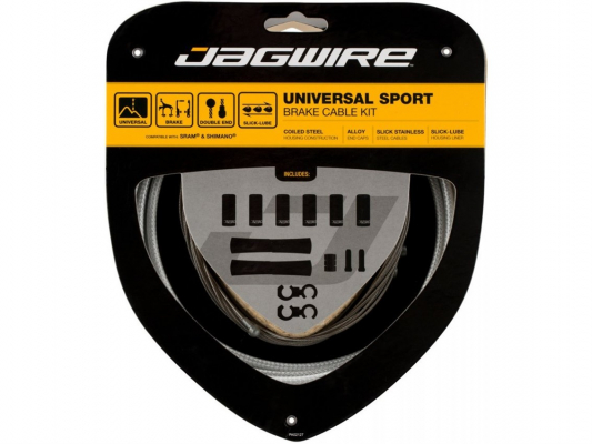 Набор рубашек и тросиков тормоза JAGWIRE Universal Sport Brake Kit Braided White