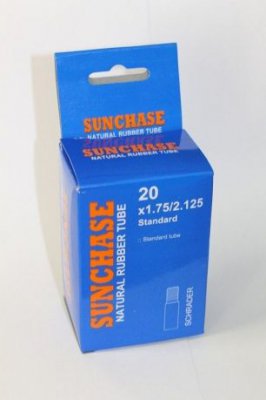 Камера SUNCHASE натур. резина 20x1.75/2.125 A/V в цветной коробке