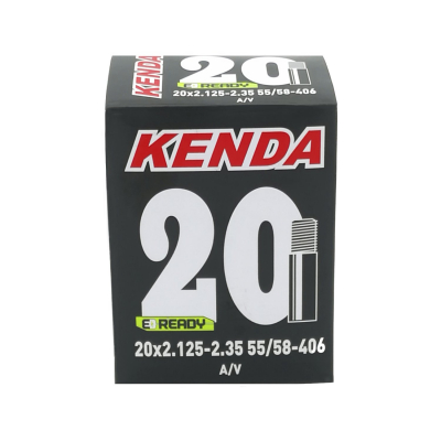 Велокамера KENDA 20", 2,125-2,35 (55/58-406), широкая, автониппель