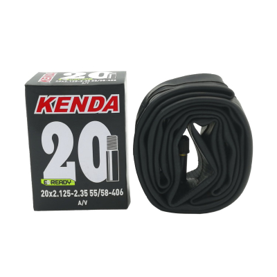Велокамера KENDA 20", 2,125-2,35 (55/58-406), широкая, автониппель