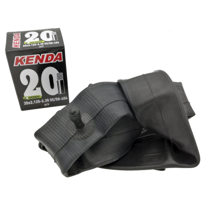 Велокамера KENDA 20", 2,125-2,35 (55/58-406), широкая, автониппель