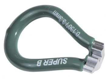 Ключ для спиц SUPER B 5550 0.130"(European). Зелёный