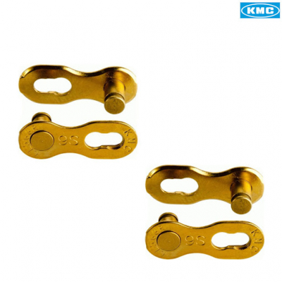 Замок для цепи KMC 9R 9ск Gold 2kits