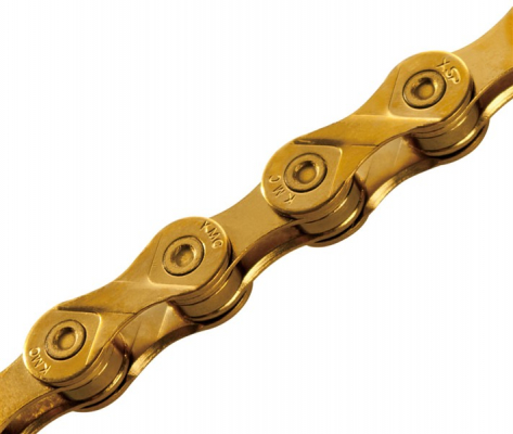 Цепь KMC X9 Ti-N 9ск. 114L Gold