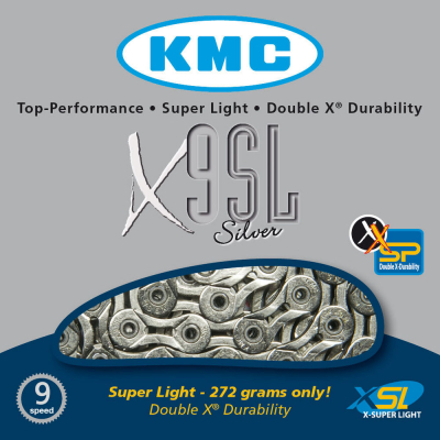 Цепь KMC X9SL 9ск. 114L Silver