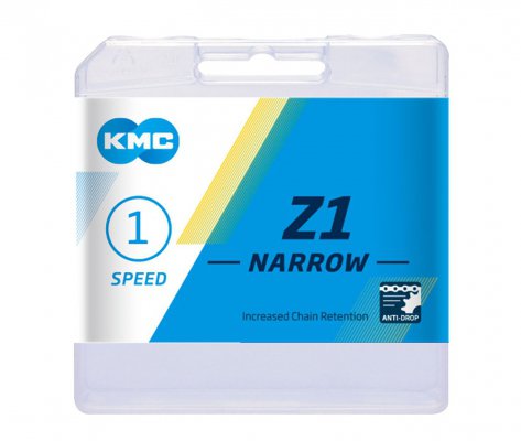 Цепь  KMC Z1 NARROW, 1 ск., 1/2х3/32"х112, коричневая, в торг.уп.
