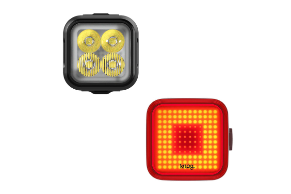 Велофонари Knog Blinder 900 & Blinder Square, передний и задний