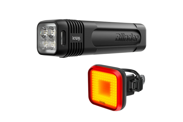 Велофонари Knog Blinder 900 & Blinder Square, передний и задний