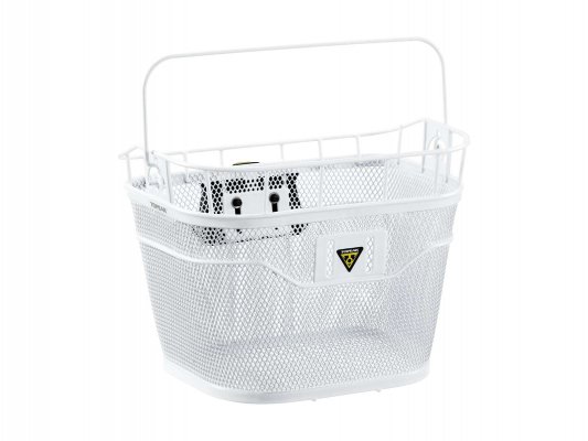 Корзина для велосипеда  TOPEAK Basket Front w/E-bike compatible fixer 3e  крепление подходит д/электровел-да, белая