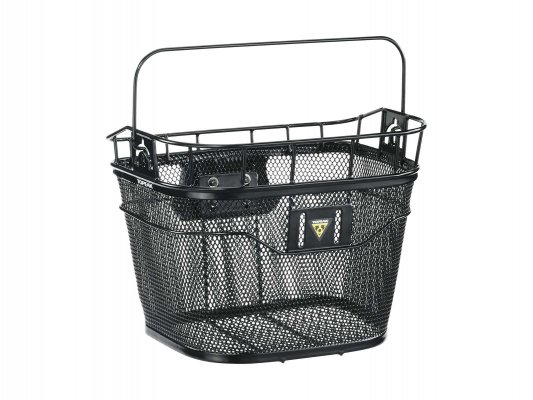Корзина для велосипеда  TOPEAK Basket Front w/E-bike compatible fixer 3e  крепление подходит д/электровел-да, черная