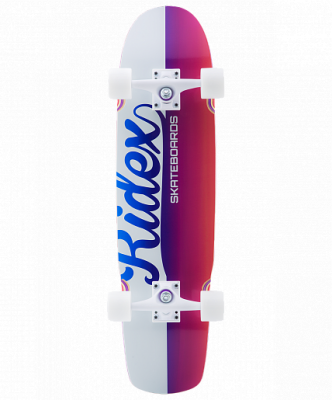 Круизер деревянный  RIDEX 30.75"X8", ABEC-9, Team Red 1/2