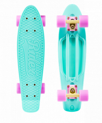 Круизер пластиковый RIDEX 22"x6", ABEC-7,  Minty 1/6