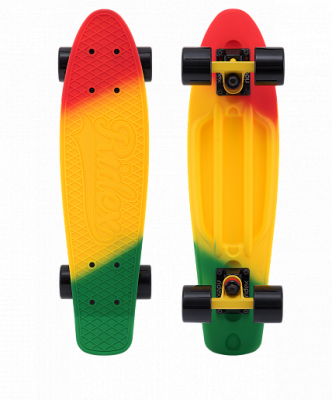 Круизер пластиковый  RIDEX 22"x6", ABEC-7, Jungle 1/6